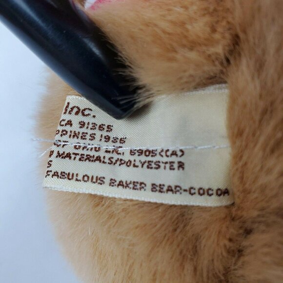 Vintage Applause Fabulous Baker Bear Spice 11 in Plush Christmas Cookie Cutter - Picture 11 of 12